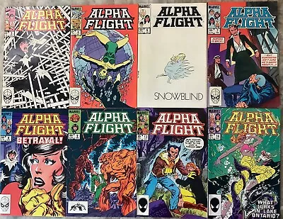 Buy Alpha Flight 3, 4, 6, 8, 9, 13, 14 Marvel 1983/84 Comic Books • 12.74£