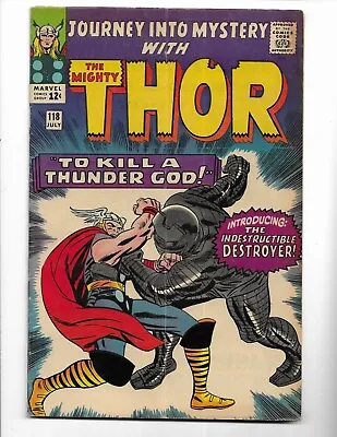 Buy Journey Into Mystery 118 - Vg/f 5.0 - 1st Appearance Of The Destroyer (1965) • 71.15£