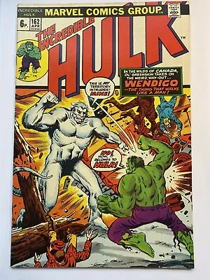 Buy INCREDIBLE HULK, THE #162 Marvel 1973 1st Wendigo High Grade NM/NM- UK Price  • 99.95£