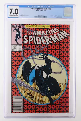 Buy Amazing Spider-Man #300 - Marvel Comics 1988 CGC 7.0 1st Venom NEWSSTAND • 319.01£