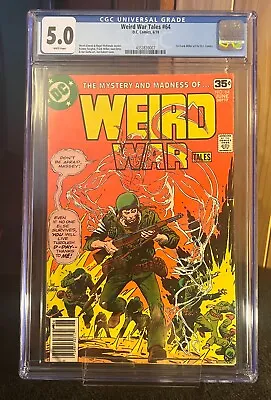 Buy Weird War Tales #64 (1978)  CGC 5.0 WHITE !! KEY! FIRST FRANK MILLER DC ARTWORK! • 87.67£