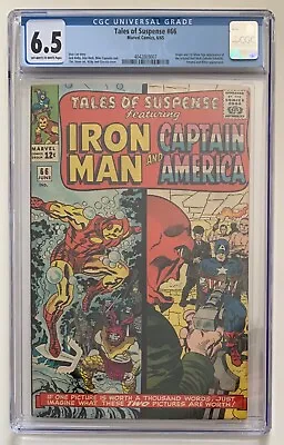 Buy (1965) Tales Of Suspense #66! 1st Silver Age RED SKULL CGC 6.5 OW/WP! • 239.85£