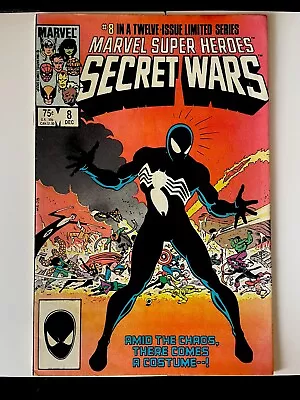 Buy Marvel Super Heroes Secret Wars #8 - Marvel - 1984 Spider-man Black Suit • 130£