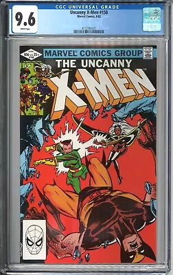 Buy Uncanny X-Men #158 CGC 9.6 NM+ WP 1982 Marvel Comics 1st Rogue In X-Men Title • 91.35£