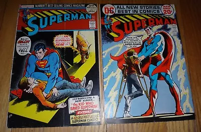 Buy Super-man #253 Vg+, #254  Fn+ Adams Cover • 16.32£