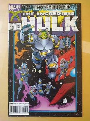 Buy Incredible Hulk #413 1994 THE TROYJAN WAR Part 1 Of 4 Marvel Comics VF/NM • 2.81£