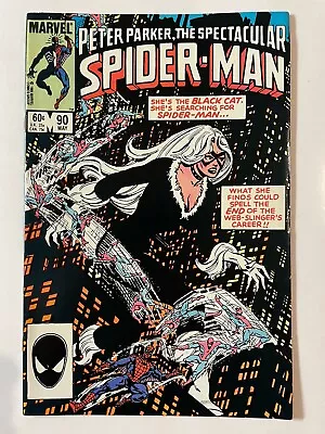 Buy Peter Parker Spectacular Spider-Man #90 (1984) VF/ NM+_2nd App Black Suit  KEY! • 75.15£