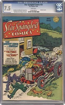 Buy Star Spangled Comics #25 CGC 7.5 1943 0248102014 • 379.11£