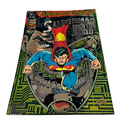 Buy Superman #82 (1993)  Reign Of The Supermen  Tie-In, Metallic Foil VARIANT Cover! • 3.68£