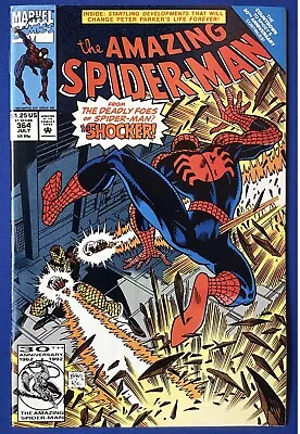 Buy Amazing Spider-Man #364 (1992) The Shocker APP; VF • 2.33£