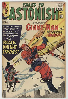 Buy Tales To Astonish 52 Marvel 1964 VG Giant-Man 1st Black Knight Jack Kirby • 206.53£