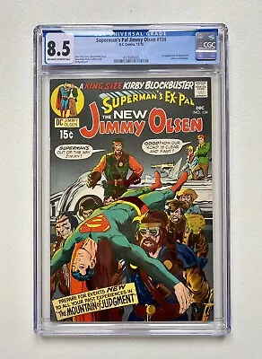 Buy JIMMY OLSEN - 134 (1970) - CGC 8.5 - 1st App.of Darkseid - OW To W Pages • 296.48£