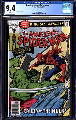 Buy Amazing Spider-man Annual #12 Cgc 9.4 White Pages  Cgc #4373449009 • 70.47£