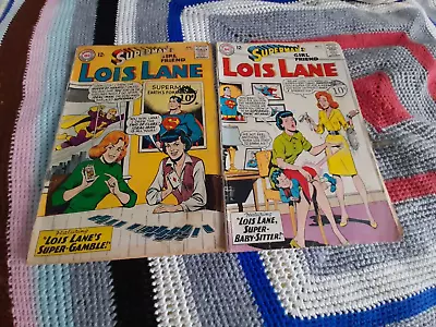 Buy 2 Superman's Girl Friend Lois Lane Comics Numbers 56 & 57 April-May 1965 Box 15 • 9£