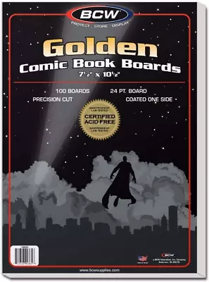 Buy Supplies Golden Comic Backing Boards (100 Count) • 25.90£