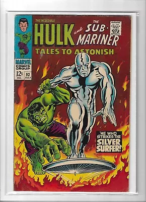 Buy Tales To Astonish # 93 Fine Plus [1967] Classic Silver Surfer Cover • 245£