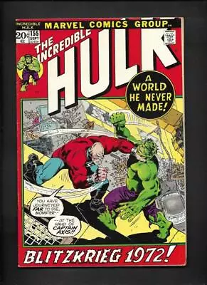 Buy Incredible Hulk 155 VF- 7.5 Hi-Res Scans • 23.66£