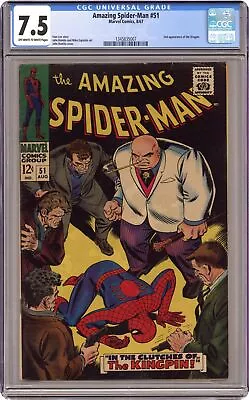 Buy Amazing Spider-Man #51 CGC 7.5 1967 1345835007 • 310.70£