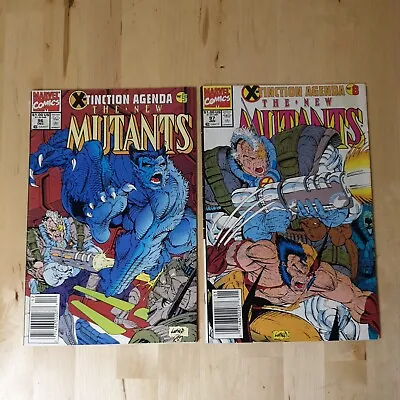 Buy New Mutants Volume 1 #96 & #97 Marvel Comics 1990 Louise Simonson Rob Liefeld • 5.99£