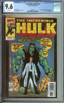 Buy Incredible Hulk #474 Cgc 9.6 White Pages // Hulk #1 Cover Homage + Abomination • 75.72£