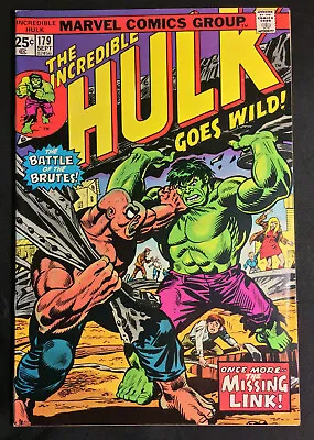 Buy Incredible Hulk 179 Herbe Trimp V 1 Nm High Grade! Rare Marvel Stamp Red She • 67.52£