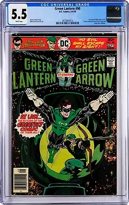 Buy (CGC 5.5) Green Lantern #90  8-9/76 [Green Lantern/Green Arrow Resumes] • 59.30£