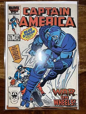 Buy Captain America 318. 1986. Last Appearance Of The Blue Streak. Key Issue. F/VF • 1.99£