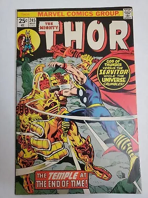Buy The Mighty Thor #245 Death Of Servitor Marvel 1976 Vfn • 12.65£