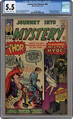 Buy Thor Journey Into Mystery #99 CGC 5.5 1963 2013875006 • 131.08£