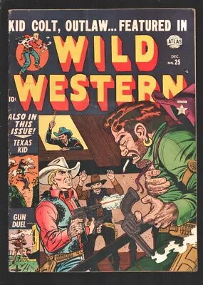 Buy Wild Western #25 1952-Atlas-2 Kid Colt Stories-Texas Kid Appears- Mystery Of ... • 102.45£