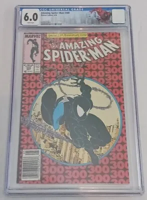 Buy Amazing Spider-Man #300 Vol 1 CGC 6.0 WP ~ 1st Full App Of Venom ~ Newsstand ~ • 395.89£