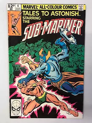 Buy Tales To Asthonish Starring Sub Mariner #4 (1980) Vf Marvel Comics • 4.95£