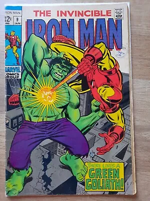 Buy Invincible Iron Man #9 Vs Hulk 1969 • 29£