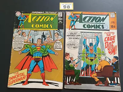 Buy ACTION COMICS # 377 / 385  1969/70 DC COMICS  15c X 2   Z • 16.99£