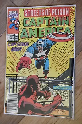 Buy Captain America #375: DAREDEVIL, RON LIM COVER, DAN BULANDI ART (Marvel, 1990) • 6.40£