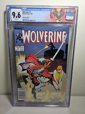 Buy Wolverine #3 1989 Marvel CGC 9.6 - Newsstand - Custom CGC Label  • 100.31£