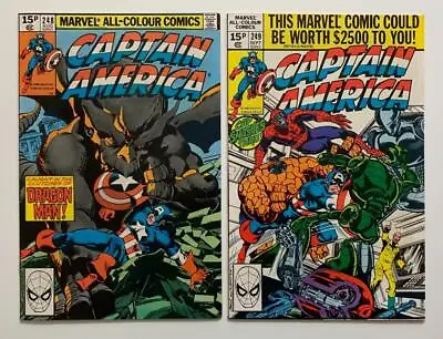 Buy Captain America #248 & #249 (Marvel 1980) 2 X VF Bronze Age Issues. • 13.46£