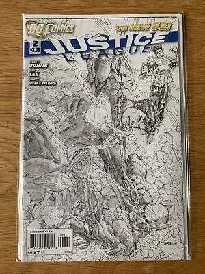 Buy Justice League 2 1:100 Sketch Variant NM Unread Jim Lee Pencils DC Comics New 52 • 19.99£