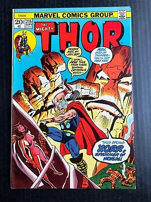 Buy THOR #215 September 1973 Vintage Avengers Origin Of Xorr God-Jewel • 35.61£