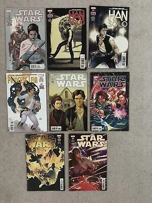 Buy Star Wars Comics X8 Princess Leia Han Solo VERY GOOD CONDITION* • 9.99£