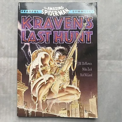 Buy Kraven's Last Hunt, Amazing Spider-Man TPB VF (Marvel '90) 1st Print Graph Novel • 9.99£