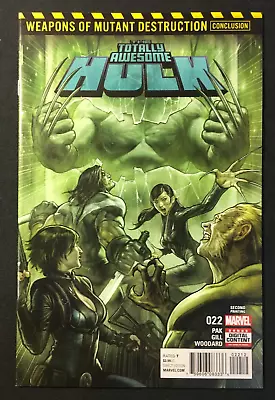 Buy THE TOTALLY AWESOME HULK 22 VARIANT 2nd PRINT KEY 1st App WEAPON H V 1 WOLVERINE • 15.89£