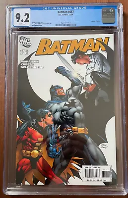 Buy Batman #657 CGC 9.2 KEY 1st Cover App. Of Damian Wayne, Morrison/Kubert DC 2006 • 31.97£