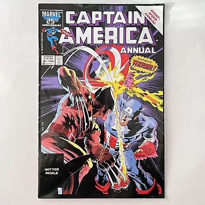 Buy Captain America Annual #8 Featuring Wolverine Marvel 25th Anniversary April 2010 • 19.86£