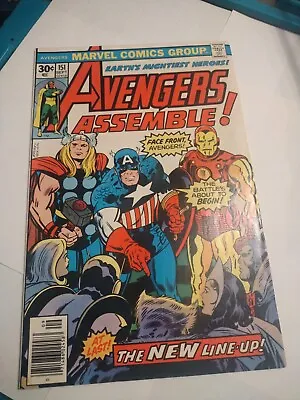Buy Avengers #151 - Newsstand - Beast Joins The Avengers  1976 • 20.09£