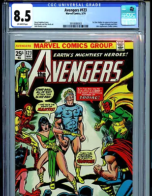 Buy Avengers #123 CGC 8.5 VF+ 1974 Marvel 1st Star Stalker  Amricons K40 • 191.88£