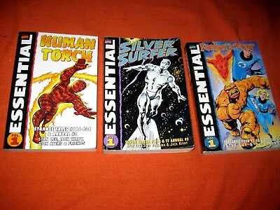Buy Essential Fantastic Four 1-20 Silver Surfer 1-18 Vol 1 Volume Tpb Graphic Novel • 150£