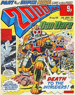Buy 2000AD Prog 49 Judge Dredd Comic Book Dave Gibbons Dan Dare 28 1 78 1978 (:d) • 33£