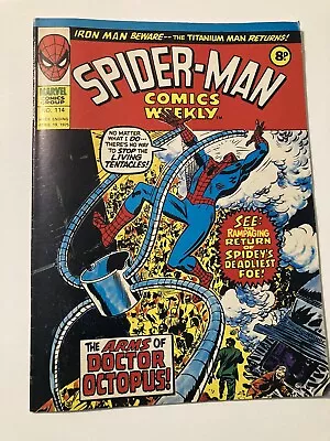 Buy Spider-man Comics Weekly #114 19/04/1975 Iron Man, Thor Marvel • 1.99£