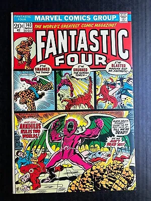 Buy FANTASTIC FOUR #140 November 1973 Origin Of Annihilis Classic Story Key Issue • 33.78£